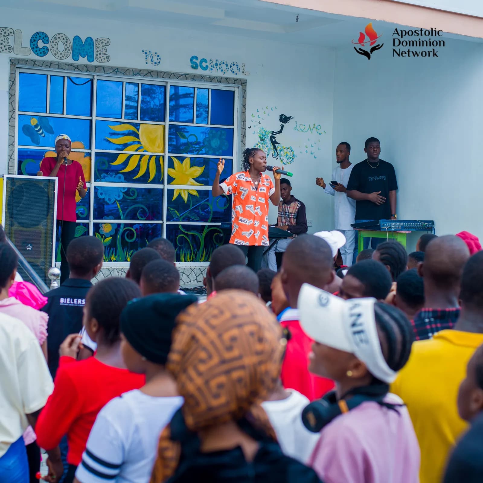 Classroom session with children