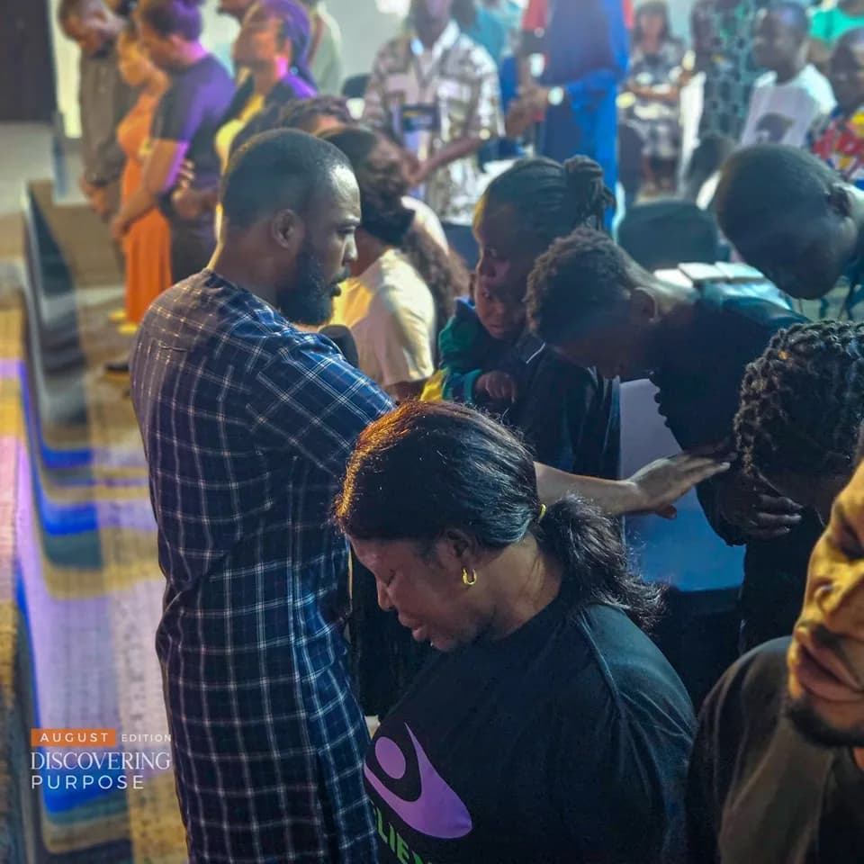 Worshippers gathered in church